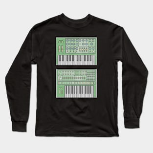 Green Classic Synthesizer Long Sleeve T-Shirt